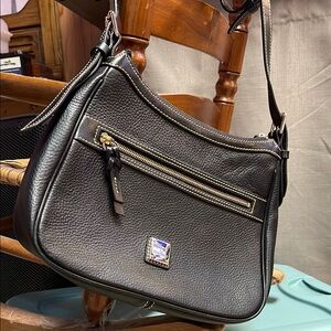 Dooney & Bourke Black Leather Crossbody Bag